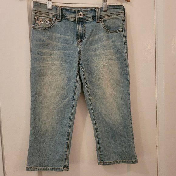 3/$20 Inc Denim faded crop jeans - Picture 1 of 11